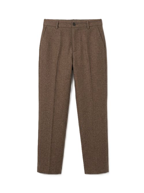 Pantaloni Gamba Diritta chicca lana e cashmere BERWICH | ZG1202XLTBROW