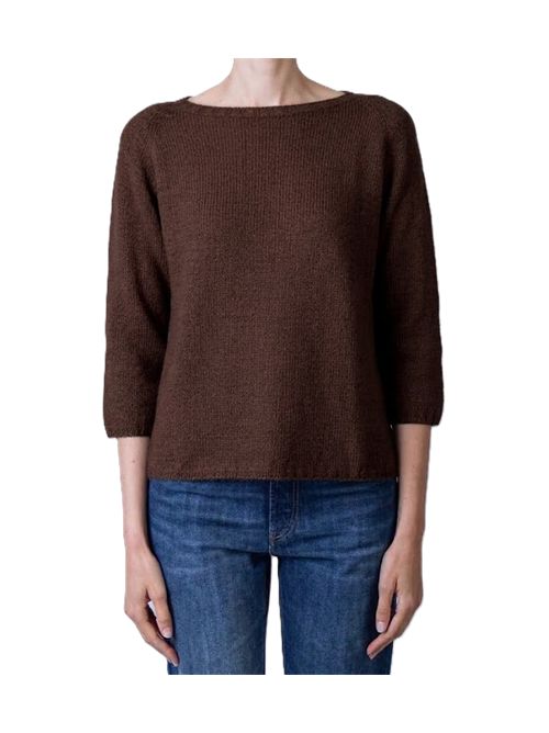 Maglia roundneck Ma'ry'ya | YTK021D4BROWN