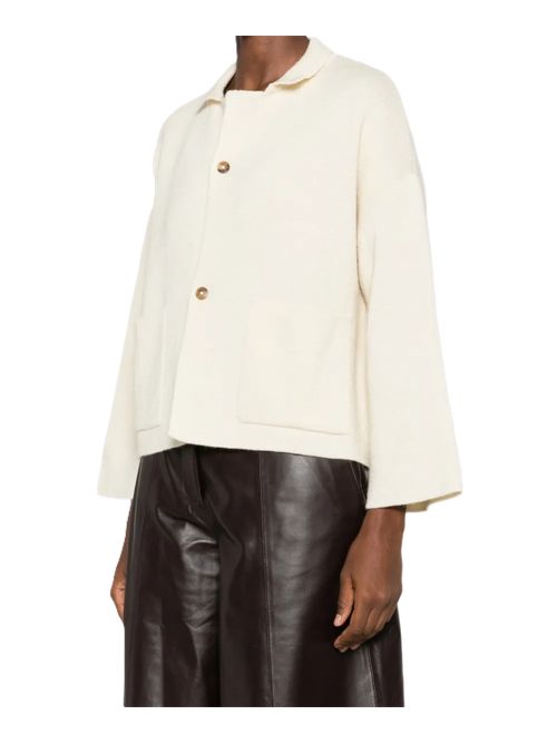 Giacca Cardigan a maniche ampie con bottoni Ma'ry'ya | YTK065E1WHITE