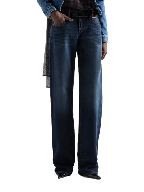 Jeans low straight steel dark Seven | 7UD70K85U73RV