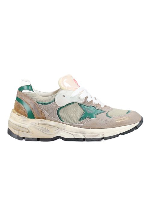 White/taupe/green