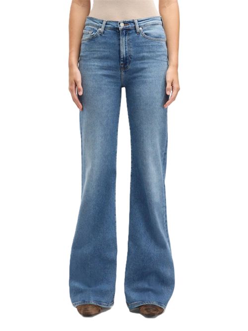 MODERN DOJO in Luxe Vintage Jeans a zampa a vita alta SEVEN Seven | 7U330120U71ZP