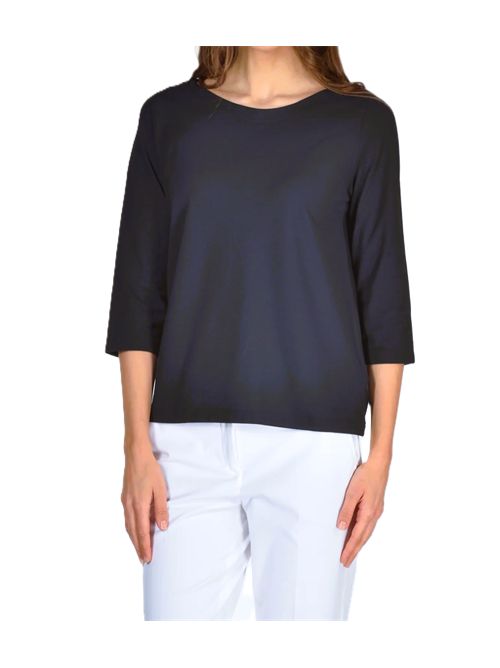 zanone slowearmaglia scollo blu donna Zanone | 853060ZG480Z0542